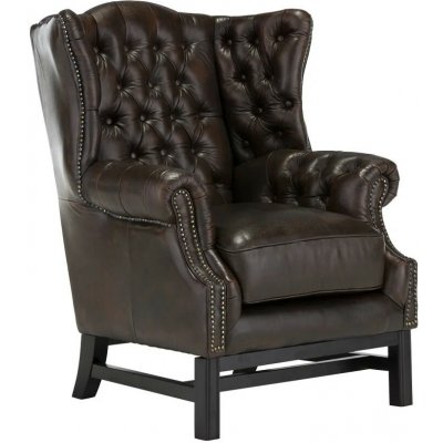 Sob nábytek Chesterfield II hnědá pravá kůže F0A00000837W – Zboží Mobilmania