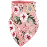 Little Angel šátek na krk podšitý Outlast růžová kytky/tm.růžová – Zbozi.Blesk.cz