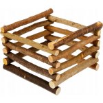 Trixie Natural Living dřevěný přírodní stojan na seno 15 x 11 x 15 cm – Zbozi.Blesk.cz