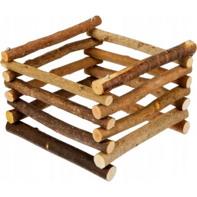 Trixie Natural Living dřevěný přírodní stojan na seno 15 x 11 x 15 cm – Zbozi.Blesk.cz
