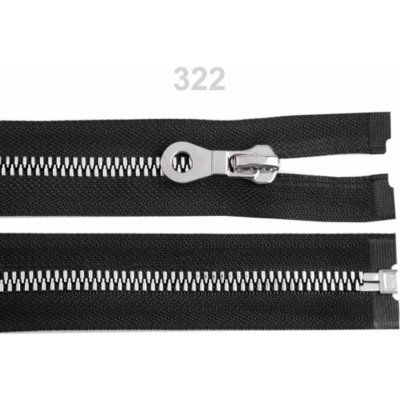 Kostěný zip šíře 8 mm délka 60 cm - 330 modrá tmavá – Hledejceny.cz