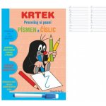 Akim Sešit aktivit Procvičuj si písmena a číslice Krtek + stíratelný popisovač v sáčku 16,5x24x2cm 10708100-XG – Hledejceny.cz