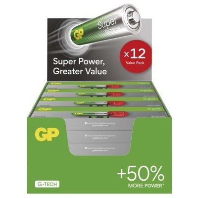 Alkalická baterie GP Super AA (LR6), 288 ks, display box – Zbozi.Blesk.cz