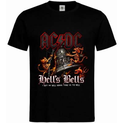 Tričko AC-DC Hell's Bells Černá – Zboží Mobilmania