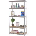 Fistar Regál 1800 x 900 x 400 mm zinek 5 polic stříbrný – Zboží Mobilmania