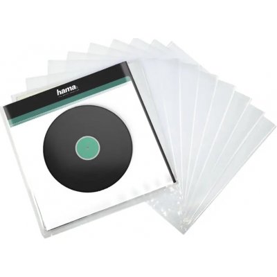 Hama vnější ochranné obaly na gramofonové desky (vinyl/LP), průhledné, 10 ks – Zboží Mobilmania