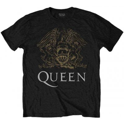 Queen tričko Crest black – Sleviste.cz