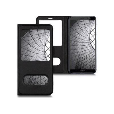 Pouzdro Kwmobile Flipový kryt s oknem Huawei Mate 10 Lite černé – Zboží Mobilmania