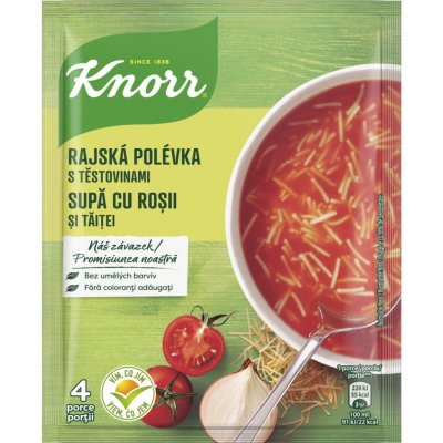 Knorr Rajská polévka s těstovinami 67g – Hledejceny.cz