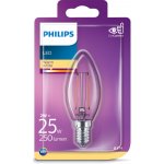 Philips 8718699777531 LED žárovka 1x2W E14 250lm 2700K teplá bílá, čirá, Eyecomfort – Zboží Živě