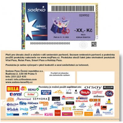 Sodexo Dárkový poukaz nebo sleva v hodnotě 100 Kč – Sleviste.cz