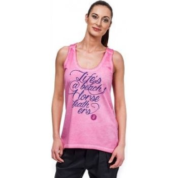 Horsefeathers LIFE IS A BEACH Tank washed Pink