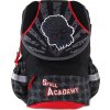 Školní batoh Target batoh Skull Academy červené zipy