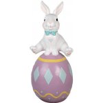 Veliká dekorace králík na fialovém vajíčku 41*39*91 cm – Hledejceny.cz