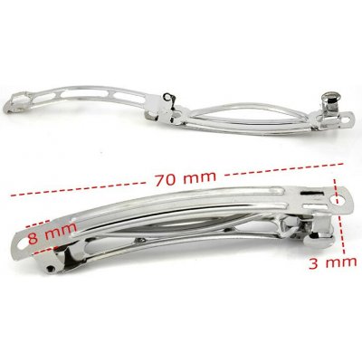 Vlasové francouzské sponky ocelové 1Ks 70mm – Zboží Dáma