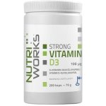 NutriWorks Strong Vitamin D3 2000iu 200 kapslí – Hledejceny.cz