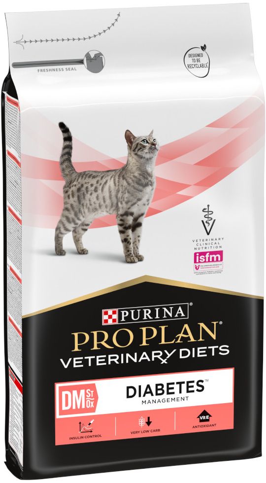 Pro Plan Veterinary Diets Feline DM ST/OX Diabetes Management 2 x 5 kg