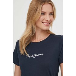 Pepe Jeans Bavlněné tričko PL505827 tmavomodrá