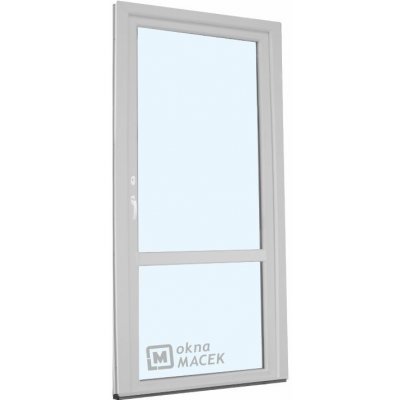 KNIPPING Plastové balkonové dveře - 70 AD OS s příčkou bílá pravé 90 x 230 cm – Zboží Mobilmania