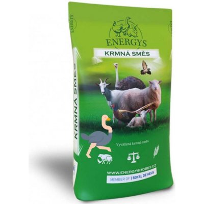 Energys Krmivo pro Pštrosy Pštros Maxi Granule 25 kg – Zbozi.Blesk.cz