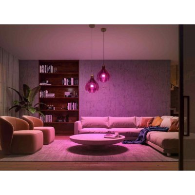 Philips Hue Bluetooth LED White and Color Ambiance set 3ks žárovek plus Hue Bridge můstek plus Hue Switch 8719514291355 E27 A60 9W 1100lm 2000-6500K RGB stmívatelné – Zbozi.Blesk.cz