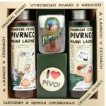 Bohemia Gifts Pivrnec gel 250 ml + šampon 250 ml + mýdlo 70 g + button dárková sada – Zbozi.Blesk.cz