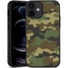 Pouzdro a kryt na mobilní telefon Apple PROTEMIO 28284 BAMBOO Dřevěný kryt Apple iPhone 12 Mini CAMOUFLAGE (082)