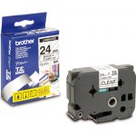 Brother TZE-151, černý tisk průsvitný podklad, 8m x 24mm – Hledejceny.cz