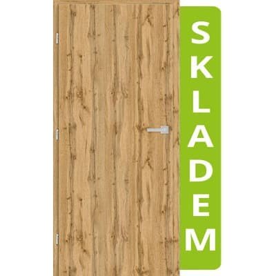 VILEN DOOR Interiérové Plné hladké dveře IDEAL Dub Wotan 80 x 197 cm – Zboží Mobilmania