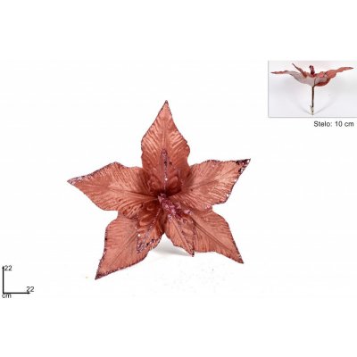 PROHOME Růže vánoční zapichovací 22cm – Hledejceny.cz