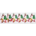 MagicHome Vánoční ozdoba 6 ks Santa na vánoční stromeček 6 cm – Hledejceny.cz