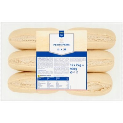 METRO Chef Snídaňové rohlíky světlé 12 x 75 g – Zboží Dáma