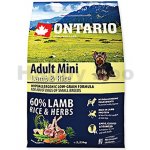 Ontario Adult Mini Lamb & Rice 2,25 kg – Hledejceny.cz