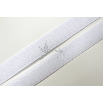 Suchý zip - 20mm - bílý – Zboží Dáma