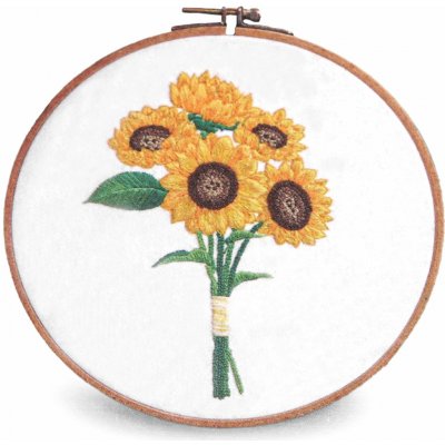 Stoklasa Vyšívací sada s předtištěným motivem 940151/3 slunečnice žlutá 15x22cm – Hledejceny.cz