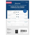 Filofax Týdenní kalendář 2025, týden/2 strany náplň kapesních diářů formát A7 – Zboží Živě