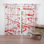Sablio Závěs Krvavé cákance: 2ks 140x250cm – Hledejceny.cz