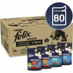 Felix Fantastic hovězí kuře tuňák treska v želé 80 x 85 g – Zboží Dáma