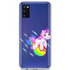 Pouzdro a kryt na mobilní telefon Samsung Pouzdro TopQ Samsung A41 silikon Flying Unicorn