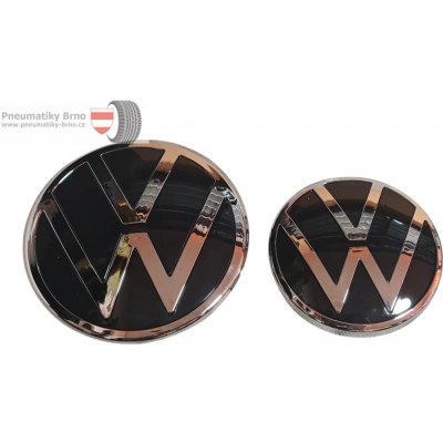 VW znak/emblém MK8 Golf 8 chrom - sada 2kusy | Zboží Auto