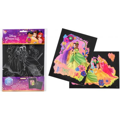 CANENCO Disney Princess princezny škrabací obrázky 2ks – Zboží Mobilmania