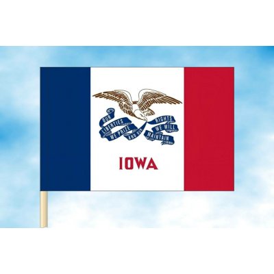 LIBEA, s.r.o. Iowa vlajka Rozměr: 60×90 cm, Uchycení: Návlek na žerď – Hledejceny.cz
