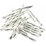 Trubičky kroucené 15 mm stříbrné – Zboží Dáma