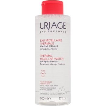 Uriage Eau Micellaire Thermale micelární čistící voda pro citlivou pleť se sklonem ke zčervenání (Soothes, Removes Make-Up, Cleanses) 500 ml