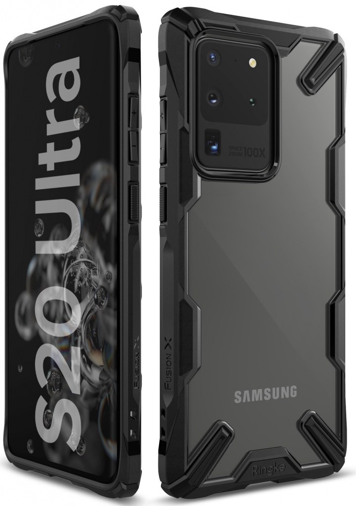 Pouzdro RINGKE FUSION X Samsung Galaxy S20 Ultra černé