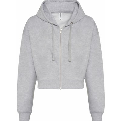 Just Hoods dámská mikina do pasu JH065 Heather Grey – Zboží Mobilmania