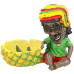 VPKCZ Cigaretový popelník Rasta Man Hemp Leaf 11cm – Zboží Mobilmania