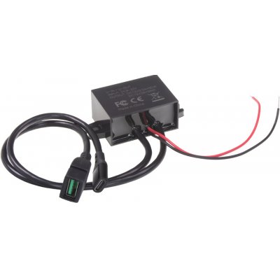 Měnič napětí 12-24/5-12V, 3A USB-C QC3.0 samice + USB-A – Sleviste.cz