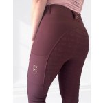 Jezdecké legíny s gripem BURGUNDY – Zboží Dáma