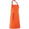 Zástěra Premier Workwear Klasická zástěra za krk PR150 Orange Pantone 1655 72x86cm